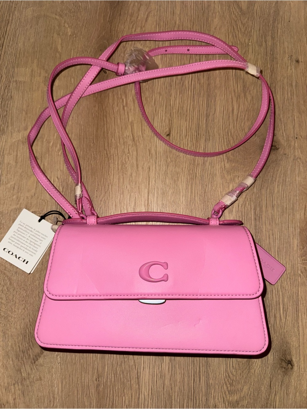 Coach Pink Leather Crossbody Bag